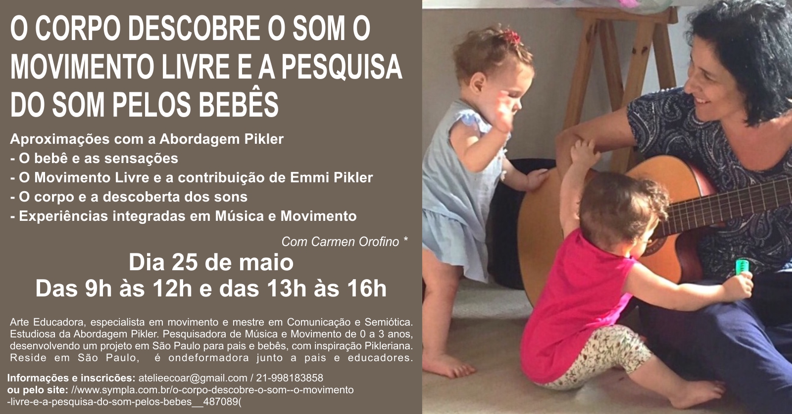 Workshop: “O Corpo descobre o som “