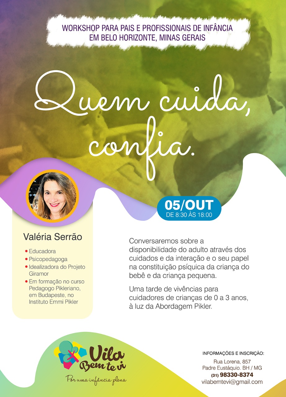 Workshop: quem cuida, confia!