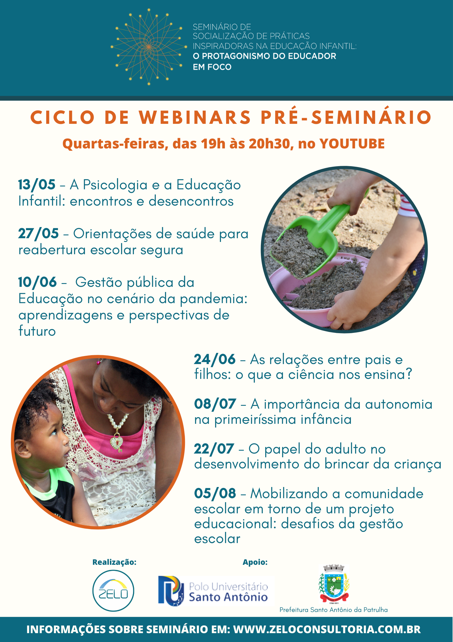 CICLO DE WEBINARS PRÉ-SEMINÁRIO