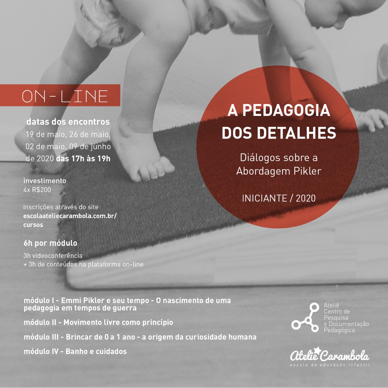 A Pedagogia dos Detalhes – Diálogos sobre a Abordagem Pikler – Iniciantes – Online